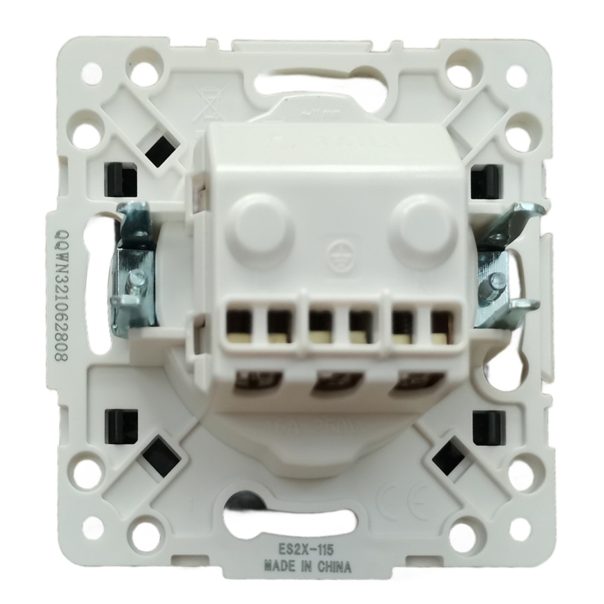 Aigostar - Prise murale SCHUKO 250V sans cadre, noire