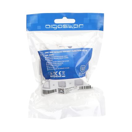 Aigostar - Prise murale SCHUKO 250V sans cadre, noire