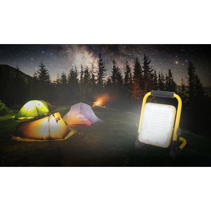 Aigostar - Projecteur à intensité variable rechargeable LED/100W/5V 6500K IP65 15000 mAh