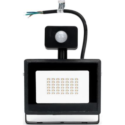 Aigostar - Projecteur avec détecteur LED/50W/230V 4000K IP65 noir