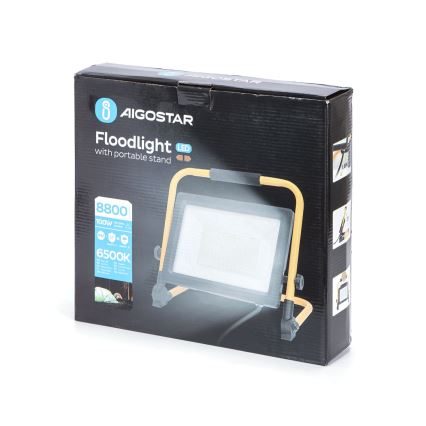Aigostar - Projecteur avec support LED/100W/230V 6500K IP65