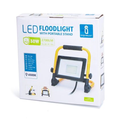 Aigostar - Projecteur avec support LED/30W/230V IP44