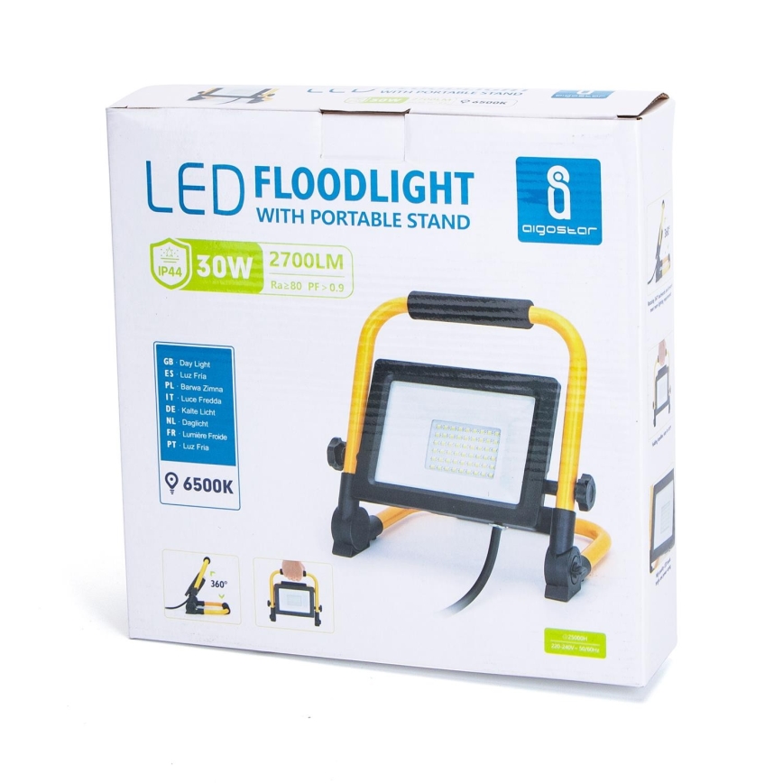 Aigostar - Projecteur avec support LED/30W/230V IP44