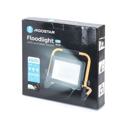 Aigostar - Projecteur avec support LED/50W/230V 6500K IP65