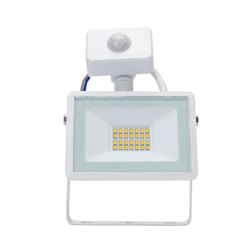 Aigostar - Projecteur LED avec détecteur LED/20W/230V 4000K IP65 blanc