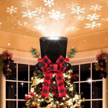 Aigostar - projecteur LED de Noël à flocons de neige LED/5W/230V blanc froid noir
