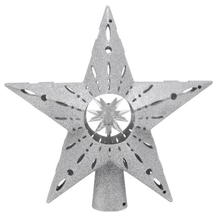 Aigostar - Projecteur de Noël LED à flocons de neige LED/5W/230V multicolore étoile argentée