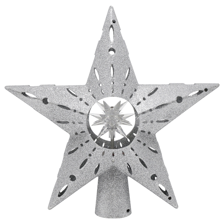 Aigostar - Projecteur de Noël LED à flocons de neige LED/5W/230V multicolore étoile argentée