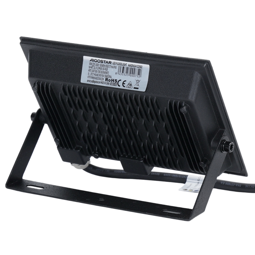 Aigostar - projecteur LED RVB dimmable LED/50W/230V IP65 + télécommande