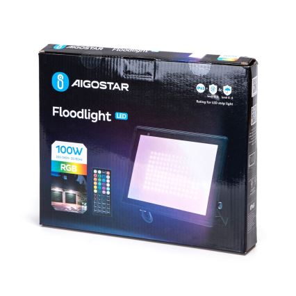 Aigostar - Projecteur LED RGB LED/100W/230V IP65 + télécommande