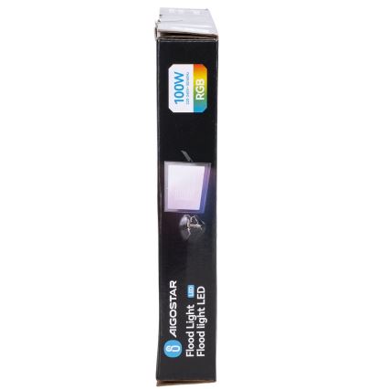 Aigostar - Projecteur LED RGB/100W/230V IP65 + télécommande