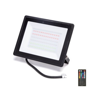 Aigostar - Projecteur LED RGBW dimmable/50W/230V IP65 + télécommande