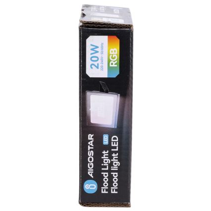 Aigostar - Projecteur LED RGB dimmable 10W 230V IP65 avec télécommande