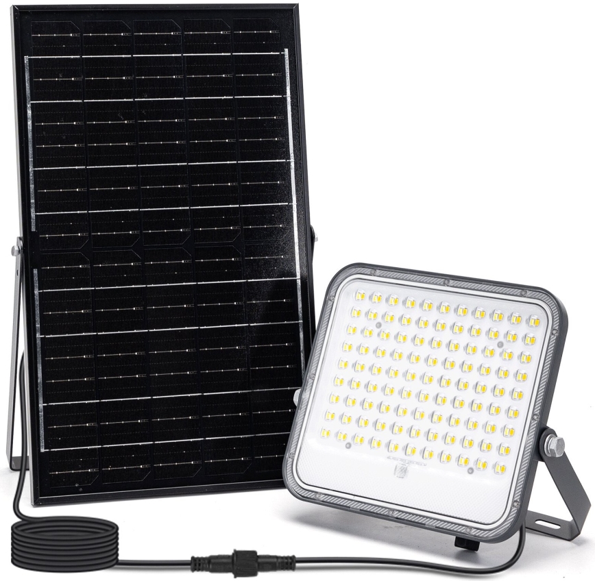 Aigostar - Projecteur solaire à intensité variable LED/150W/3,4V 3000/4000/6500K IP66 + Télécommande