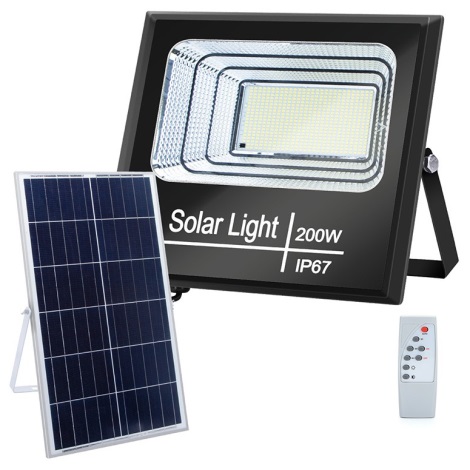 Projecteur solaire à détection Davern LED intégrée 800lm 9W IP65 GoodHome  noir
