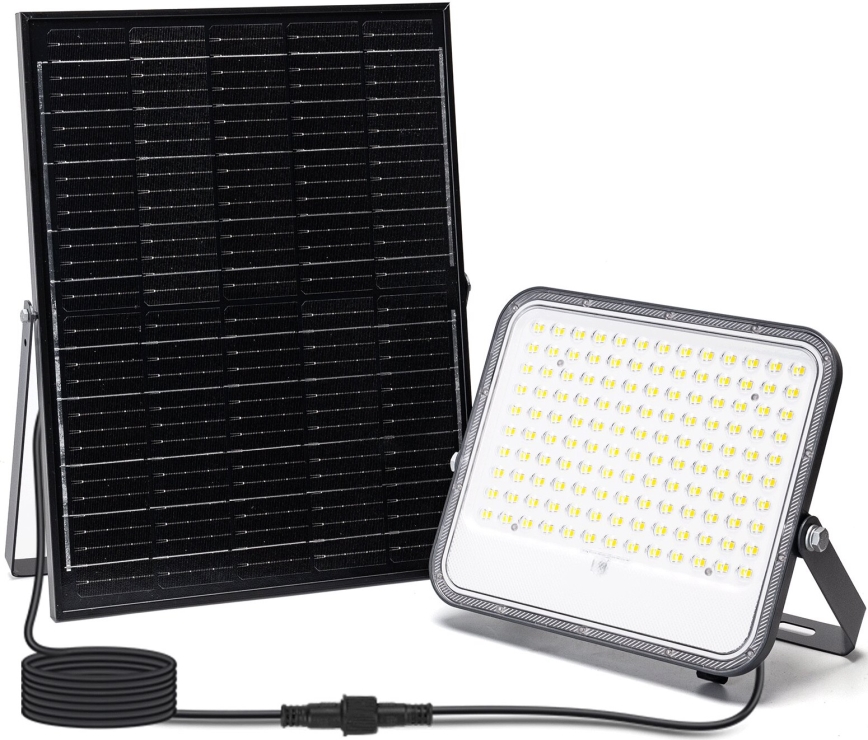 Aigostar - Projecteur solaire à intensité variable LED/200W/3,4V 3000/4000/6500K IP66 + Télécommande