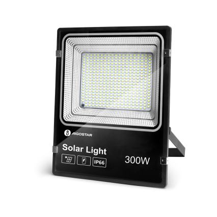 Aigostar - Projecteur solaire à intensité variable LED/300W/3,2V IP66 + Télécommande