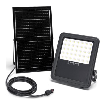 Aigostar - Projecteur solaire à intensité variable LED/300W/3,4V IP65 + Télécommande