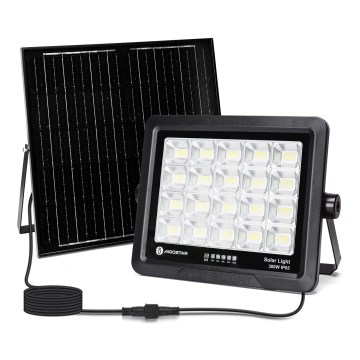 Aigostar - Projecteur solaire à intensité variable LED/300W/3,4V IP65 + Télécommande