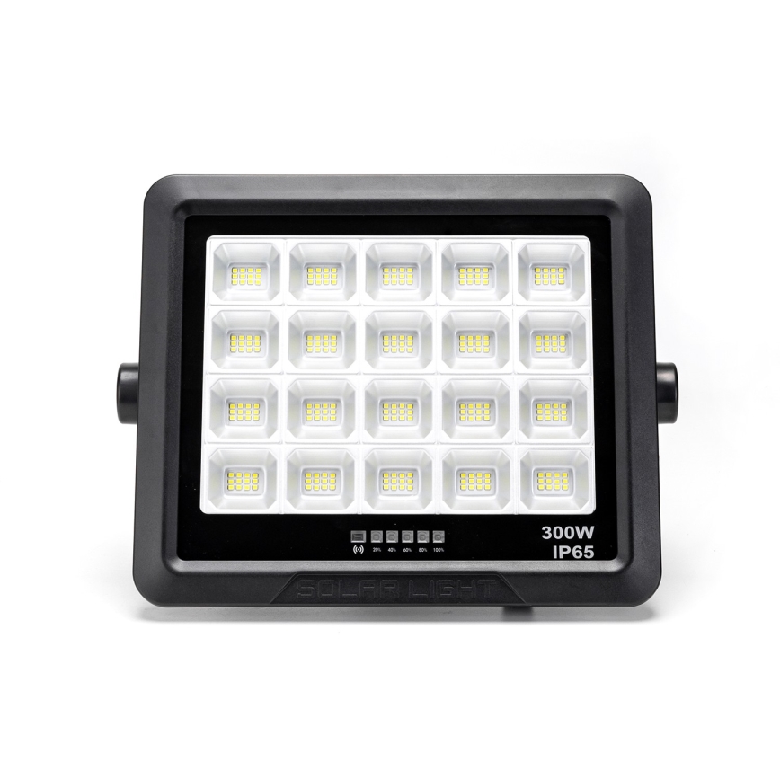 Aigostar - Projecteur solaire à intensité variable LED/300W/3,4V IP65 + Télécommande