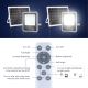 Aigostar - Projecteur solaire à intensité variable LED/30W/3,2V IP67 + télécommande