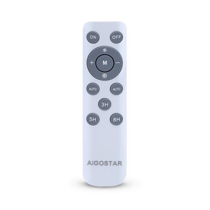 Aigostar - Projecteur solaire à intensité variable LED/30W/3,2V 20000 mAh IP67 + Télécommande