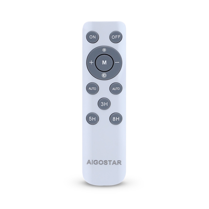 Aigostar - Projecteur solaire à intensité variable LED/30W/3,2V 20000 mAh IP67 + Télécommande