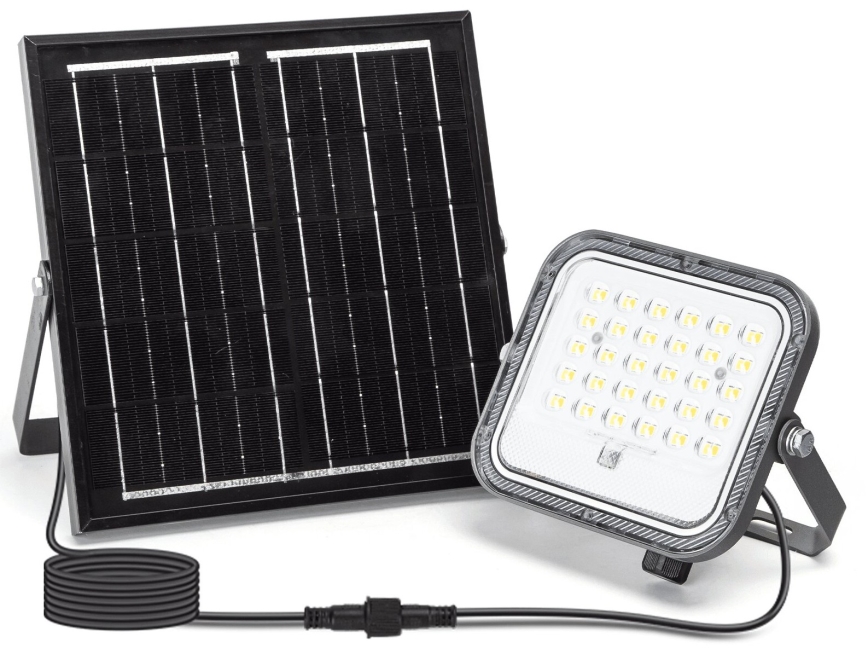 Aigostar - Projecteur solaire à intensité variable LED/50W/3,4V 3000/4000/6500K IP66 + Télécommande
