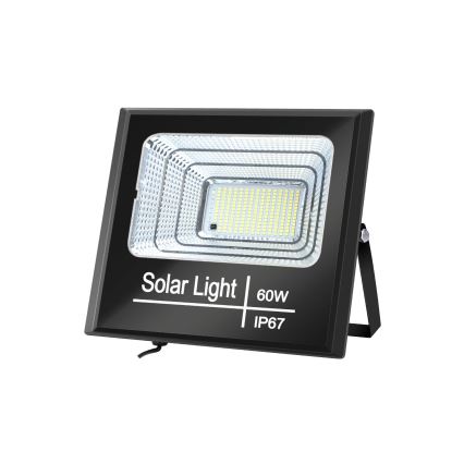 Aigostar - Projecteur solaire à intensité variable LED/60W/3,2V IP67 + télécommande