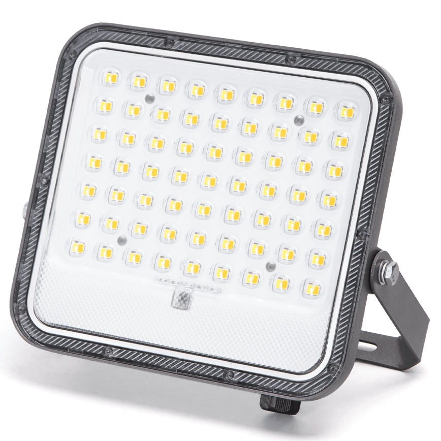 Aigostar - Projecteur solaire LED dimmable/100W/3,4V 3000/4000/6500K IP66 8000 mAh + télécommande