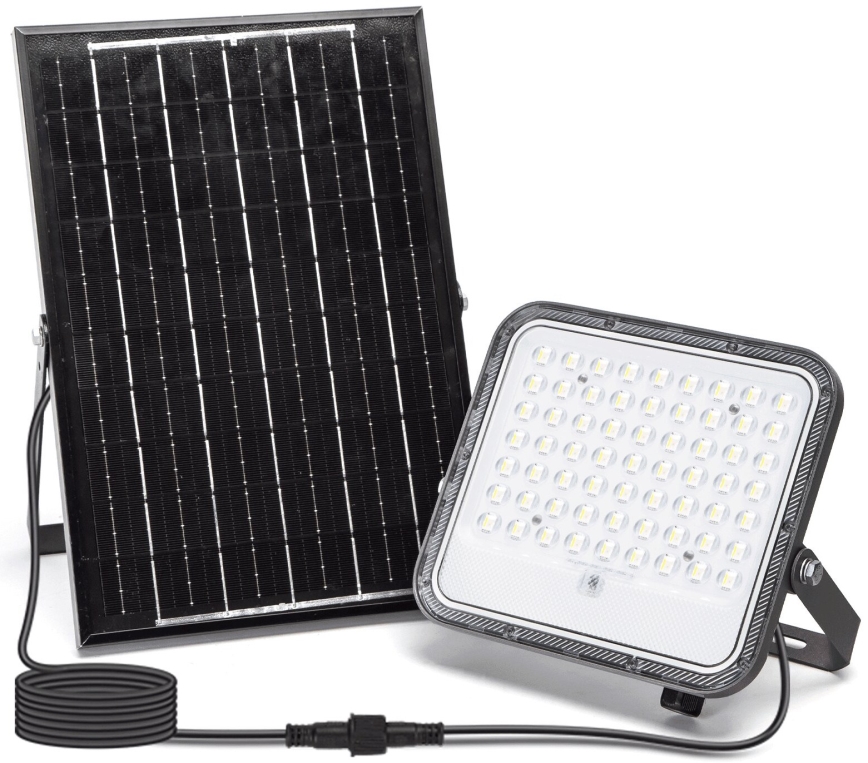 Aigostar - Projecteur solaire RGBW à intensité variable LED/100W/3,4V IP66 8000 mAh + Télécommande
