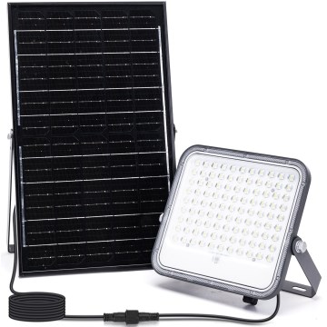 Aigostar - Projecteur solaire RGBW à intensité variable LED/150W/3,4V IP66 + Télécommande