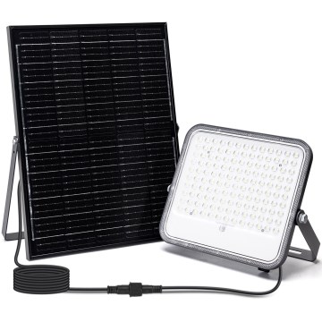 Aigostar - Projecteur solaire RGBW à intensité variable LED/200W/3,4V IP66 + Télécommande