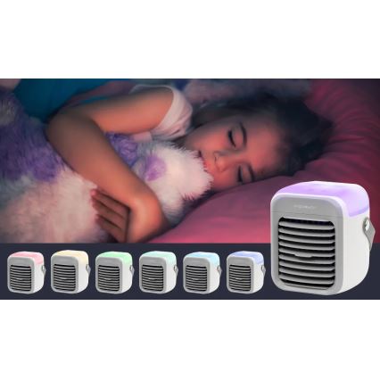 Aigostar - Refroidisseur d'air portable 8W/5V blanc