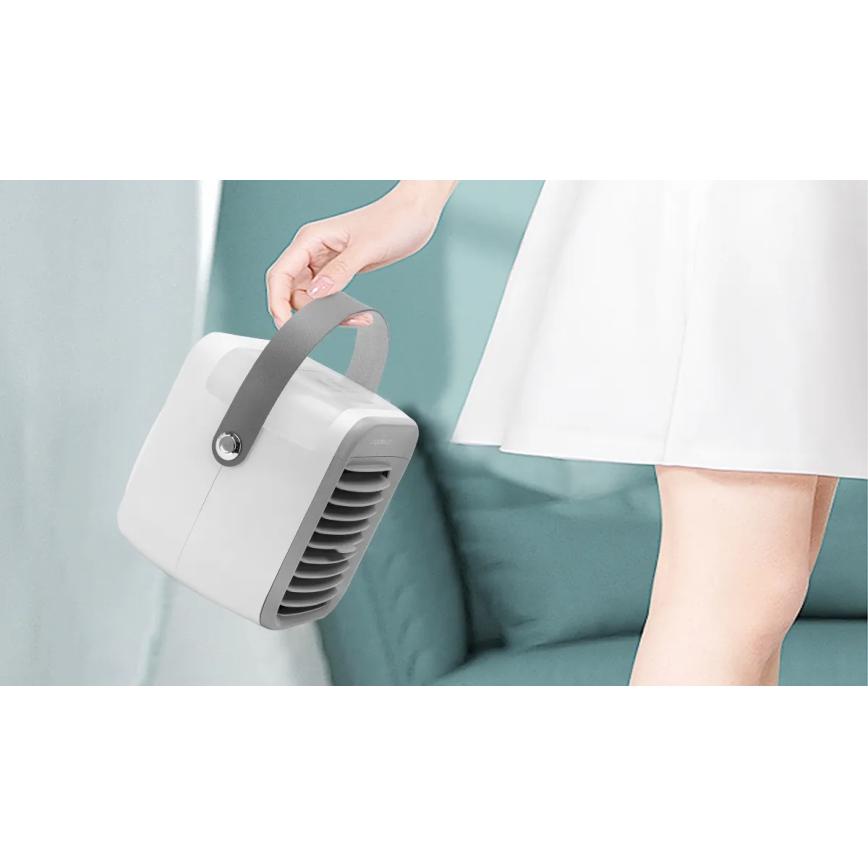 Aigostar - Refroidisseur d'air portable 8W/5V blanc