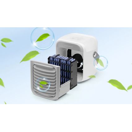 Aigostar - Refroidisseur d'air portable 8W/5V blanc