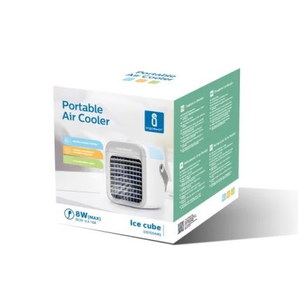Aigostar - Refroidisseur d'air portable 8W/5V blanc