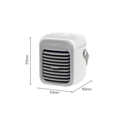 Aigostar - Refroidisseur d'air portable 8W/5V blanc