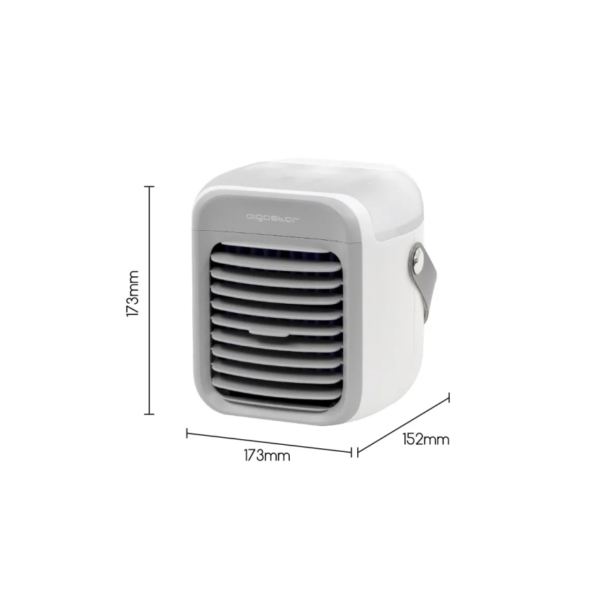 Aigostar - Refroidisseur d'air portable 8W/5V blanc