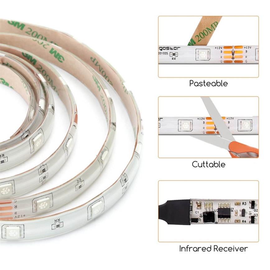 Aigostar Ruban LED Connecté Alexa, LED RGB Chamb…