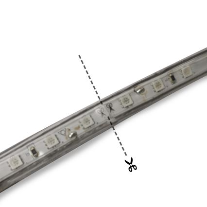 Aigostar - Ruban extérieur 50m LED/350W/230V bleu IP65