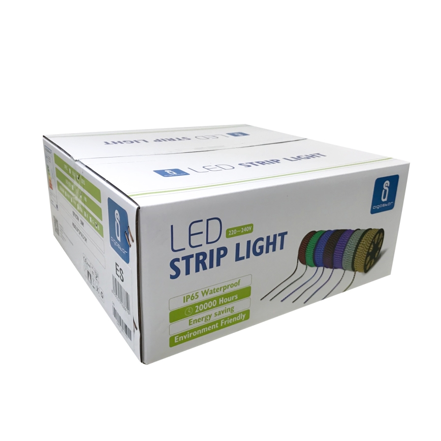 Aigostar - Ruban extérieur 50m LED/350W/230V bleu IP65