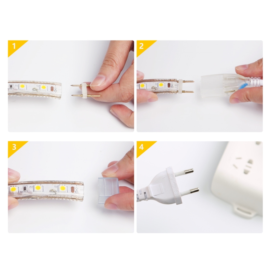 Aigostar - Ruban extérieur 50m LED/400W/230V 6500K IP65