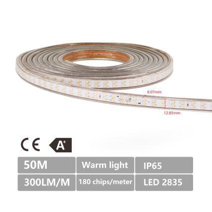 Aigostar - Ruban extérieur 50m LED/400W/230V 6500K IP65