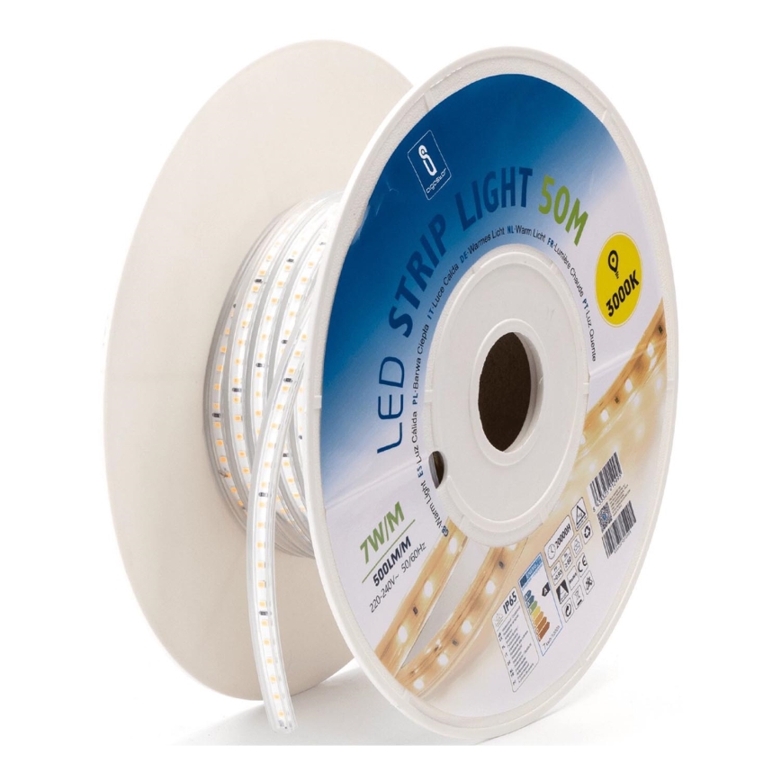 Aigostar - Ruban LED 350 W / 230 V, 50 m, 3000 K, IP65