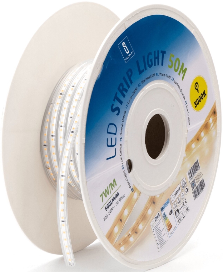 Aigostar - Ruban LED/350W/230V 50m 3000K IP65