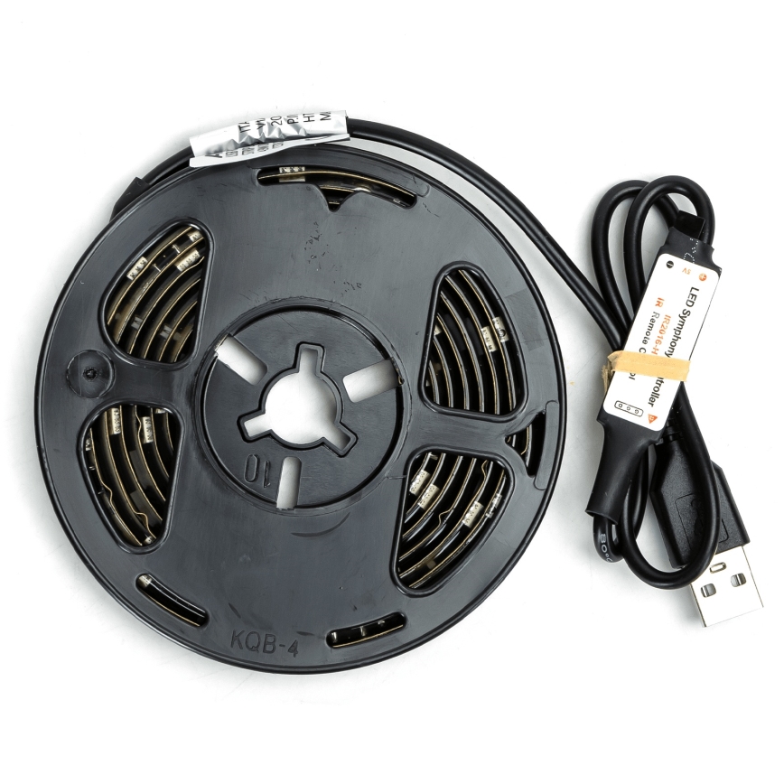 Aigostar - Ruban LED RGBIC dimmable 2 m LED/4,9W/5V + télécommande