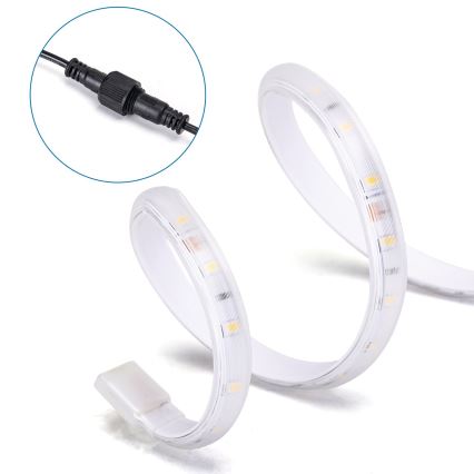 Aigostar - Ruban solaire LED dimmable/20W/3,2V 20 m 6500K IP65 + télécommande