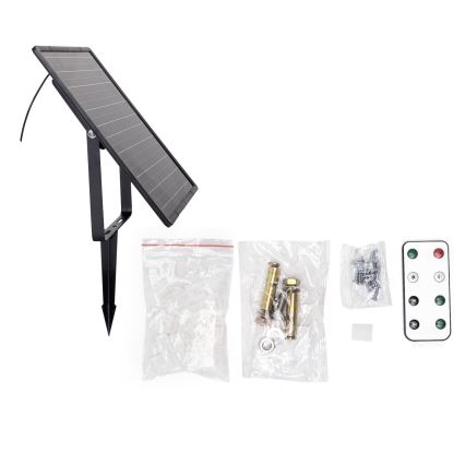 Aigostar - Ruban solaire LED dimmable/20W/3,2V 20 m 6500K IP65 + télécommande