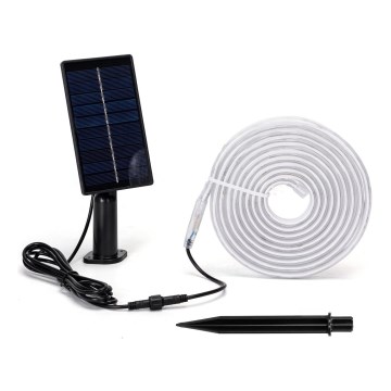 Aigostar - Ruban LED solaire RVB dimmable LED/1,6W/3,2V 3+2m IP65 1800 mAh + télécommande